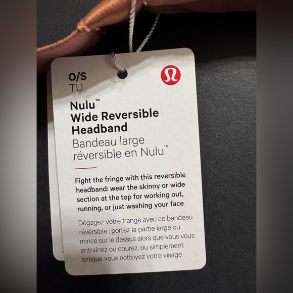 2 for $25 Item, Lululemon Nulu Wide Reversible Headband - Picture 5 of 6